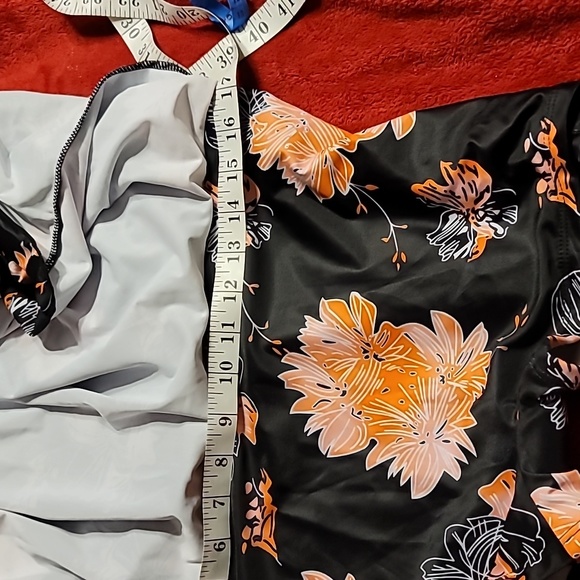 NWT Ruched Tummy Control Comfy Strap Boy Short Swim Dress Tankini Bathing Suit - Picture 9 of 14